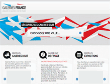 Tablet Screenshot of galeries-france.com